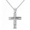 Λευκόχρυσος βαπτιστικός σταυρός Κ14 με αλυσίδα
