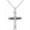 Λευκόχρυσος βαπτιστικός σταυρός Κ14 με αλυσίδα