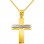 Χρυσός βαπτιστικός σταυρός Κ14 με αλυσίδα
