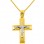 Χρυσός βαπτιστικός σταυρός Κ14 με αλυσίδα