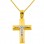Χρυσός βαπτιστικός σταυρός Κ14 με αλυσίδα