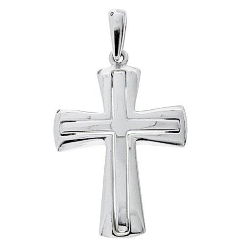 Λευκόχρυσος σταυρός fashion Κ14