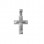 Λευκόχρυσος σταυρός Κ14 με ζιργκόν