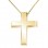 Χρυσός σταυρός Κ14 με αλυσίδα