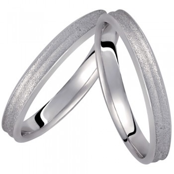 Σετ λευκόχρυσες βέρες Κ14