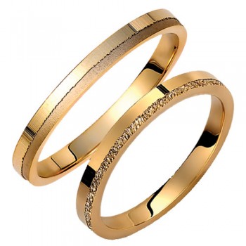 Βέρες από κίτρινο χρυσό 14 καρατίων