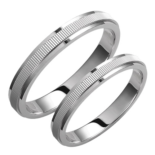 Σετ βέρες από λευκό χρυσό Κ14