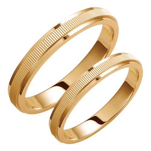 Σετ βέρες από κίτρινο χρυσό σε Κ14