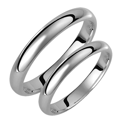 Σετ Λευκόχρυσες βέρες Κ14