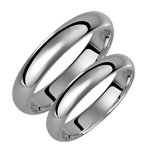 Σετ Λευκόχρυσες βέρες Κ14