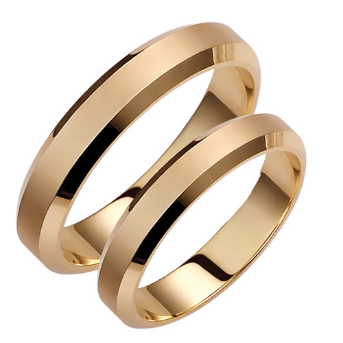 Σετ βέρες από κίτρινο χρυσό Κ14