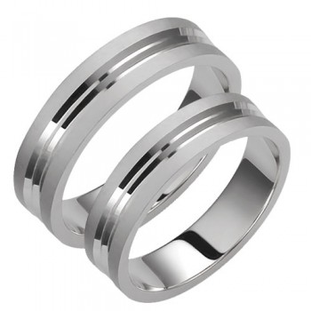 Σετ βέρες από λευκόχρυσο Κ14