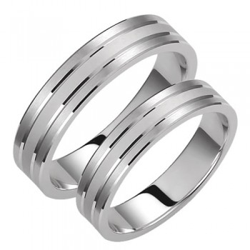 Σετ βέρες από λευκόχρυσο Κ14