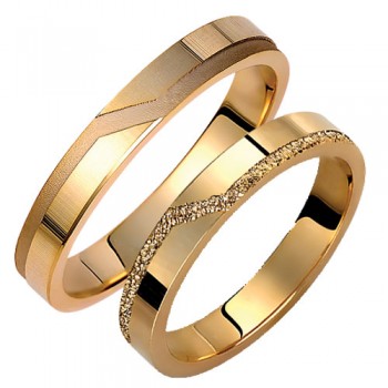 Σετ βέρες χρυσές Κ9