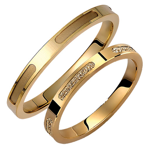 Βέρες από κίτρινο χρυσό 14 καρατίων