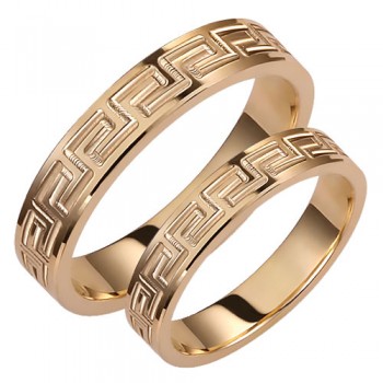 Σετ βέρες από κίτρινο χρυσό σε Κ14