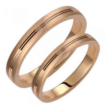 Σετ βέρες από κίτρινο χρυσό Κ14