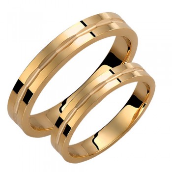 Βέρες απο κίτρινο χρυσό 14 καρατίων