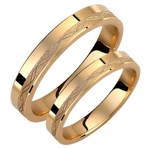 Βέρες απο κίτρινο χρυσό 9 καρατίων