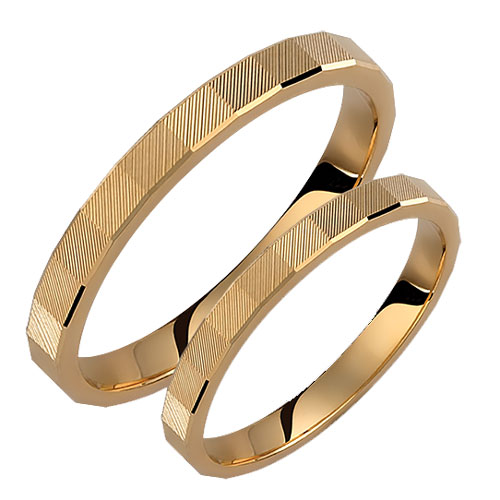 Βέρες απο κίτρινο χρυσό 9 καρατίων