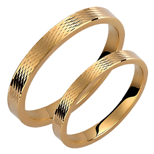 Βέρες απο κίτρινο χρυσό 9 καρατίων