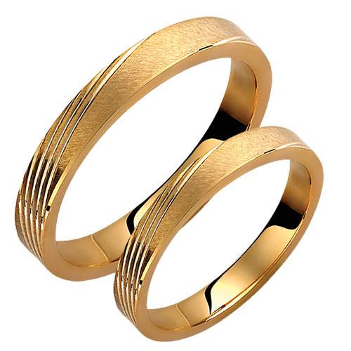 Βέρες απο κίτρινο χρυσό 14 καρατίων