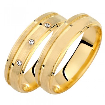 Σετ χρυσές βέρες Κ14