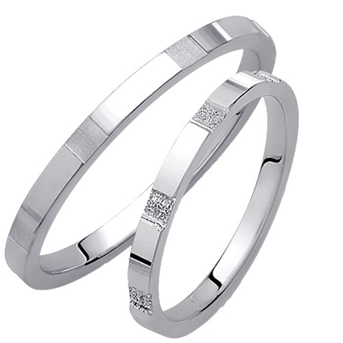 Λευκόχρυσες βέρες Κ14