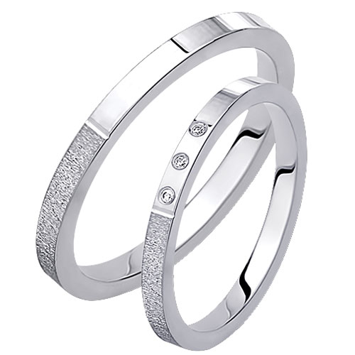 Λευκόχρυσες βέρες Κ14