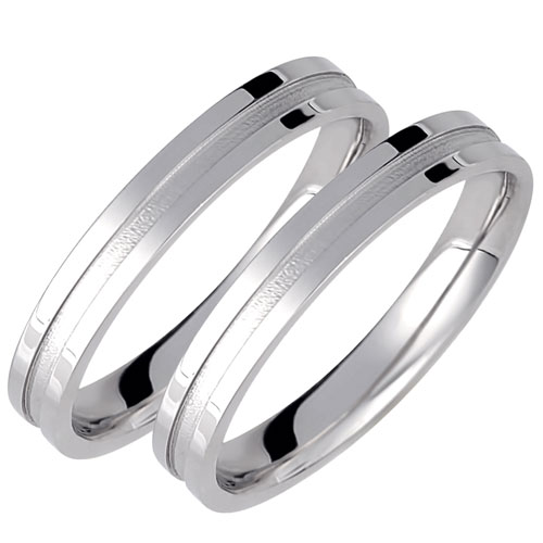 Σετ βέρες από λευκό χρυσό Κ14