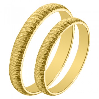 Maschio Femmina σετ χρυσές βέρες Κ14 