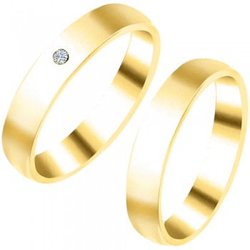 Σετ χρυσές κλασσικές βέρες Κ14