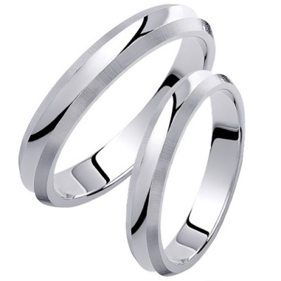 Βέρες από λευκό χρυσό K14