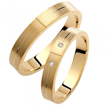 Βέρες από κίτρινο χρυσό 14 καρατίων