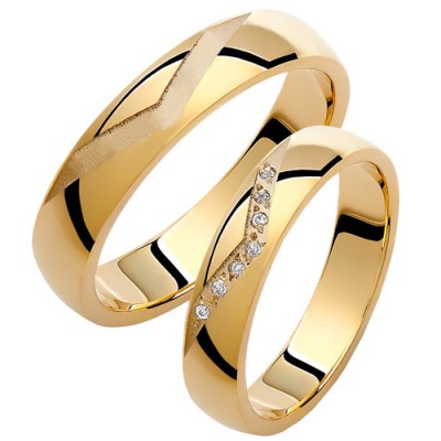 Βέρες από κίτρινο χρυσό 14 καρατίων