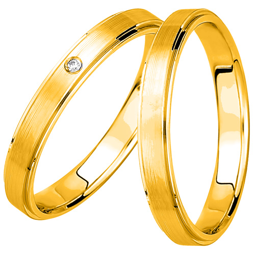 Σετ βέρες από κίτρινο χρυσό K14