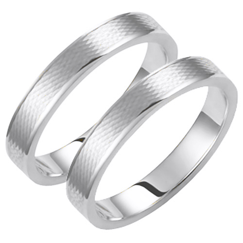 Βέρες από λευκό χρυσό 14 καρατίων