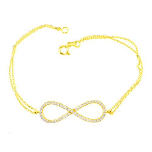 Χρυσό βραχιόλι άπειρο Κ14
