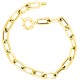 Χρυσό βραχιόλι αλυσίδα Κ14