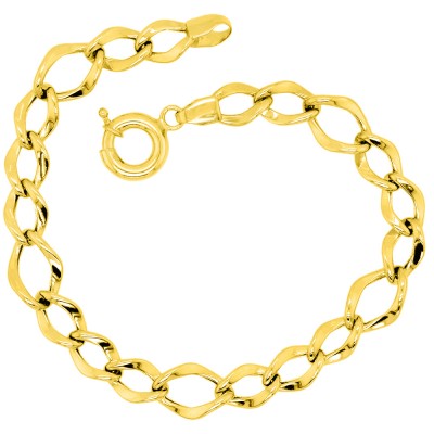 Χρυσό βραχιόλι αλυσίδα Κ14