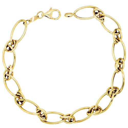 Χρυσό βραχιόλι αλυσίδα Κ14