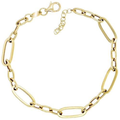 Χρυσό βραχιόλι αλυσίδα Κ14