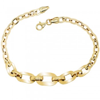 Χρυσό βραχιόλι αλυσίδα Κ14