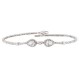 Λευκόχρυσο βραχιόλι Κ14 με ζιργκόν