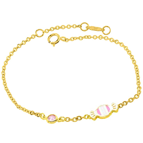 Παιδικό χρυσό βραχιόλι Κ9