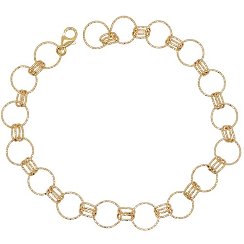 Χρυσό βραχιόλι αλυσίδα Κ14