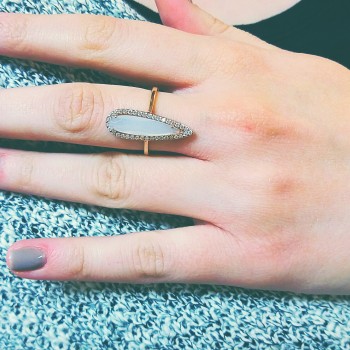 Ασημένιο δαχτυλίδι 925 σε ροζ χρώμα με ζιργκόν