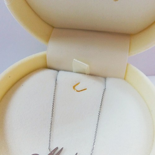 Λευκόχρυσο κολιέ μαμά Κ14