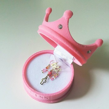 Χρυσή παραμάνα Κ9 με σμάλτο