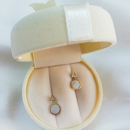 Χρυσά σκουλαρίκια κύκλοι Κ14